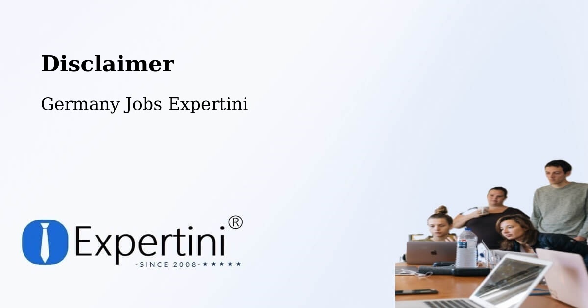 Disclaimer – Huglfing - Germany Jobs Expertini